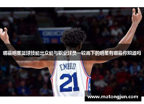 哪些明星篮球技能出众能与职业球员一较高下的明星有哪些你知道吗